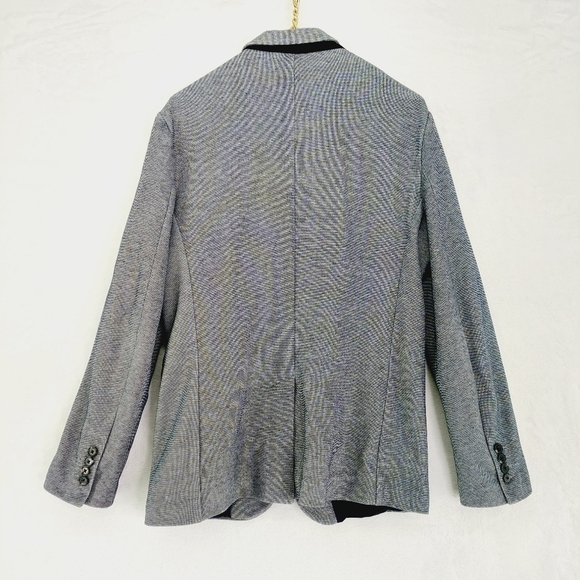 Zara Gray Polyester Long Sleeve Two Button Blazer 6117 - Picture 4 of 7
